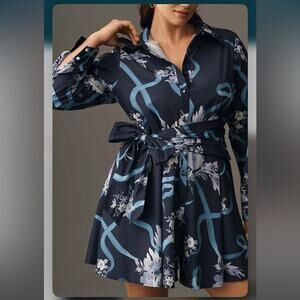 Final price* New Anthropologie plus Hutch floral mini dress